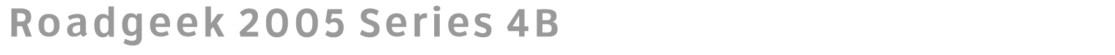 Roadgeek 2005 Series 4B font preview